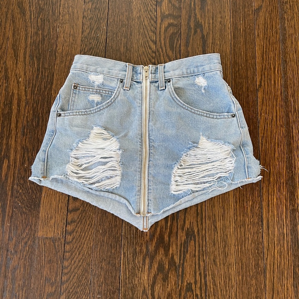 jean skirt